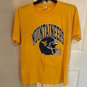 West Virgina Mountaineers Charlie Hustle Yellow UniSex T-Shirt